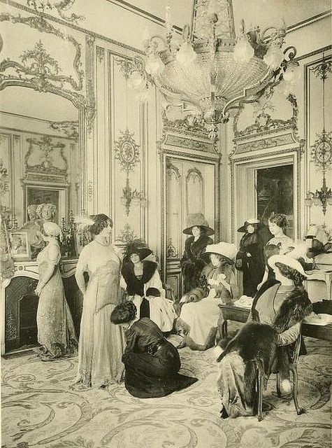Foto di un atelier francese nel 1910