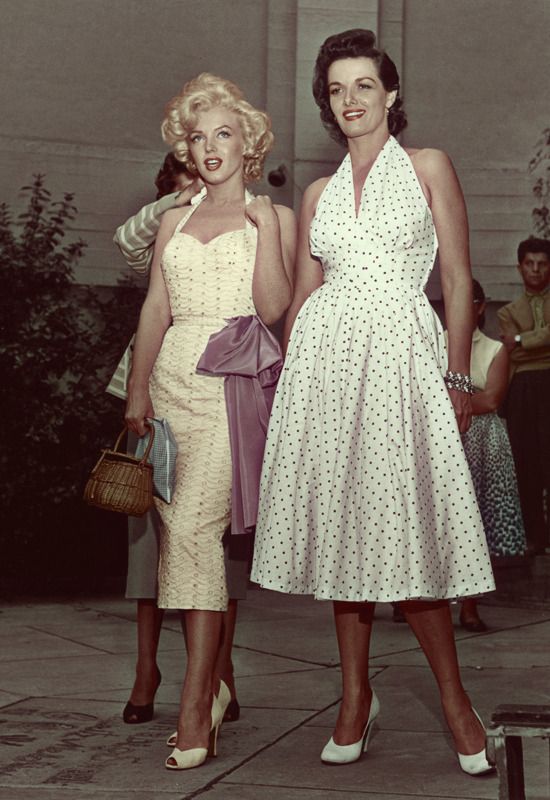 Marilyn Monroe e Jane Russel negli anni '50