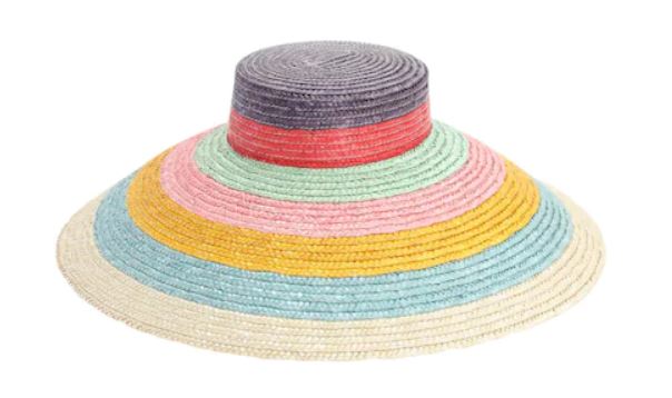 Il cappello di paglia a righe colorate di Missoni per l'estate 2020