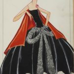 Jeanne Lanvin, bozzetto per abito "La Cavallini", 1925