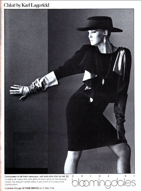 Pubblicità Chloé by Karl Lagerfeld, 1982