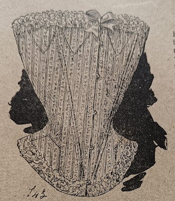 Figurino di un corsetto, Rivista della Moda, 1899